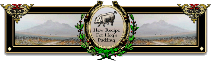 Hogs Pudding Verse
