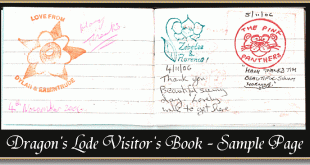 Letterboxing Visitors Book
